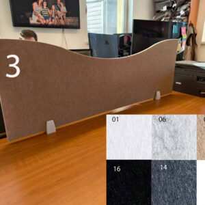 Panel Bilnora 120x40x1,2 cm – Przegroda akustyczna na biurko - Próbka nr 3