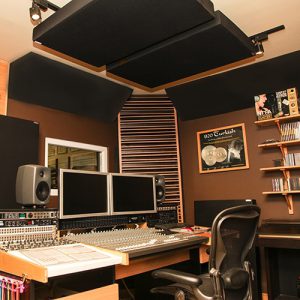 acoustic panels in a studio