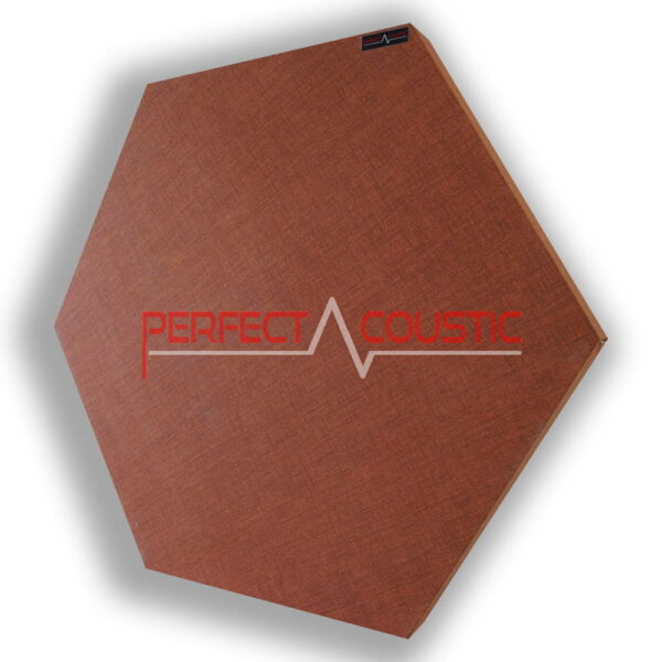 hexagonal acoustic panel-patterned-brown