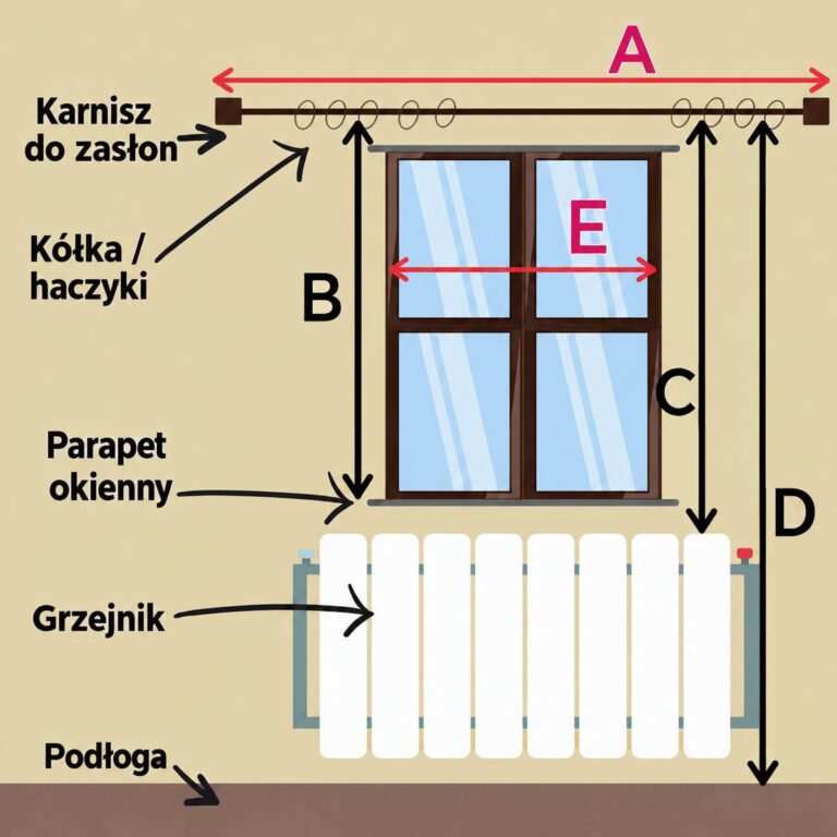 jak obliczyć wymiar zasłony
