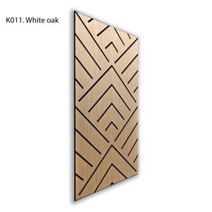 Panel akustyczny ścienny samoprzylepny w kolorze jasnego dębu