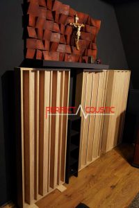 room acoustic design with acoustic diffuser